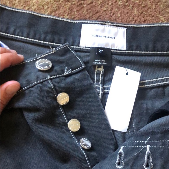 Current/Elliott Ultra high waist short,size 27,new - Picture 4 of 6